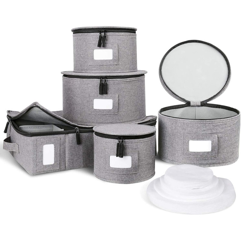 DYD China Storage Set, Mugs & Cups Storage, Hard Shelled & Stackable
